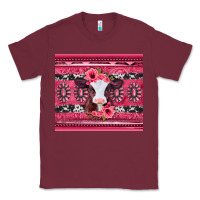 Burgundy pink gemstone baby calf western valentines day Classic Tee - Jasminsmagicworld