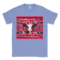 Colony Blue pink gemstone baby calf western valentines day Classic Tee - Jasminsmagicworld