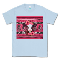 Dusty Blue pink gemstone baby calf western valentines day Classic Tee - Jasminsmagicworld