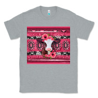 Heather Grey pink gemstone baby calf western valentines day Classic Tee - Jasminsmagicworld