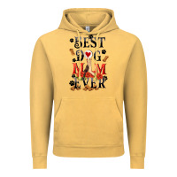 Vintage Mustard Best dog mom ever Mother's Day Vintage Hoodie - FaDigitalArtStudio