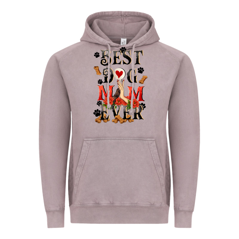 Best Dog Mom Ever Mother's Day Vintage Hoodie by FaDigitalArtStudio | Teevron