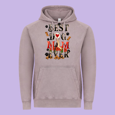 Best Dog Mom Ever Mother's Day Vintage Hoodie Designed By Fadigitalartstudio