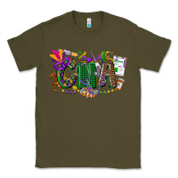 Army Green cna mardi gras Classic Tee - CowGirlArtShop