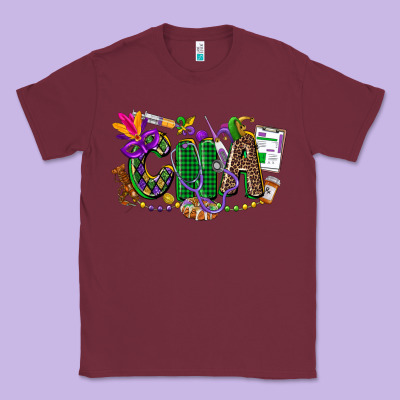 Cna Mardi Gras Classic Tee Designed By Cowgirlartshop