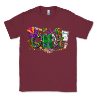 Burgundy cna mardi gras Classic Tee - CowGirlArtShop