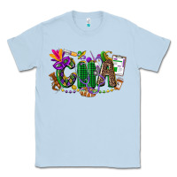 Dusty Blue cna mardi gras Classic Tee - CowGirlArtShop