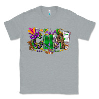 Heather Grey cna mardi gras Classic Tee - CowGirlArtShop