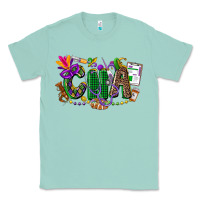 Seafoam cna mardi gras Classic Tee - CowGirlArtShop