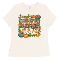 Bone thankful blessed and kind of a mess Ladies Tee - CowGirlArtShop