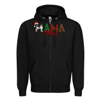 Black mama claus Zipper Hoodie - BarkalooDesign