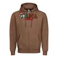 Chestnut mama claus Zipper Hoodie - BarkalooDesign