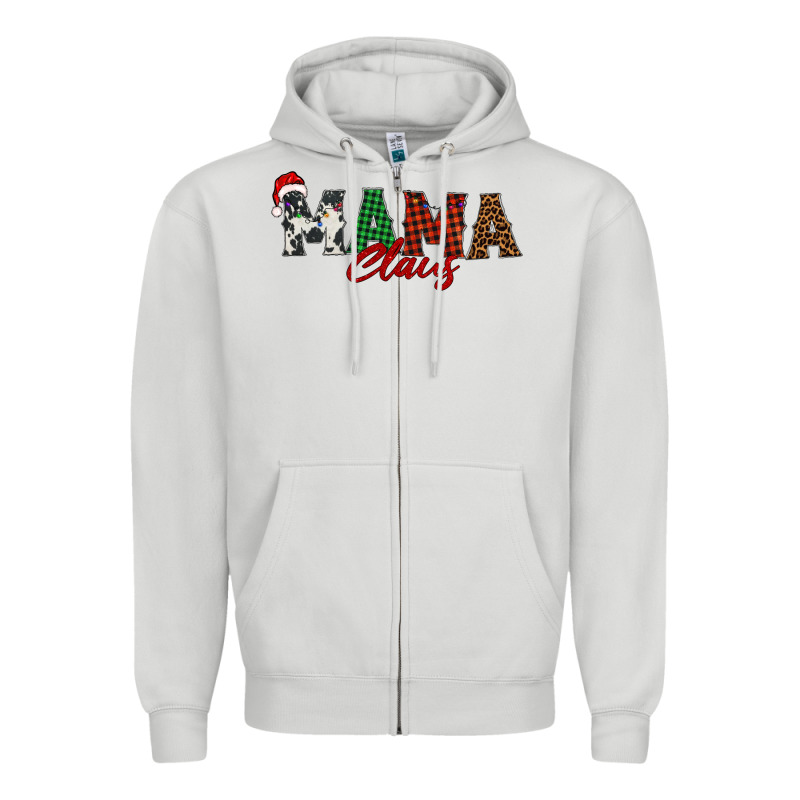 Mama Claus Zipper Hoodie by BarkalooDesign | Teevron