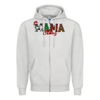 Dove Grey mama claus Zipper Hoodie - BarkalooDesign