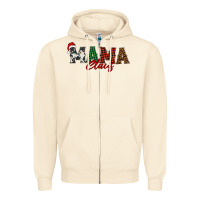 Sandshell mama claus Zipper Hoodie - BarkalooDesign