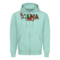 Seafoam mama claus Zipper Hoodie - BarkalooDesign