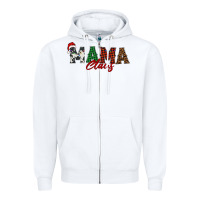 White mama claus Zipper Hoodie - BarkalooDesign