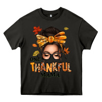 Asphalt one thankful mama afro messy bun Heavy Core Tee - texasbilliewilder