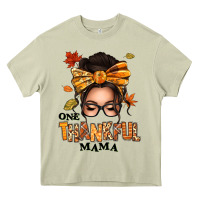 Mossy one thankful mama afro messy bun Heavy Core Tee - texasbilliewilder