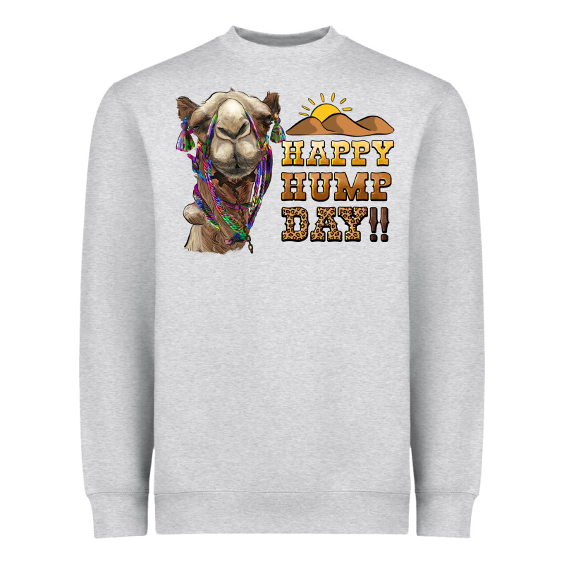 Happy Hump Day Camel Heavyweight Sweatshirt by BarkalooDesign | Teevron