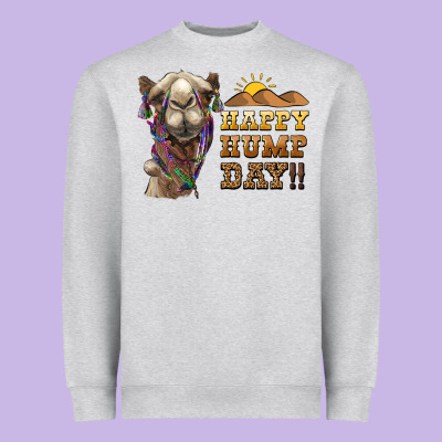 Happy Hump Day Camel Heavyweight Sweatshirt Designed By Barkaloodesign