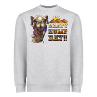 Heather Grey happy hump day camel Heavyweight Sweatshirt - BarkalooDesign