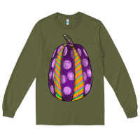 Army Green watercolor halloween pumpkin Long Sleeve Tee - RanaPortraitStore