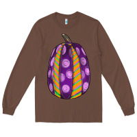 Chestnut watercolor halloween pumpkin Long Sleeve Tee - RanaPortraitStore