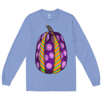 Colony Blue watercolor halloween pumpkin Long Sleeve Tee - RanaPortraitStore