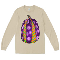 Mushroom watercolor halloween pumpkin Long Sleeve Tee - RanaPortraitStore