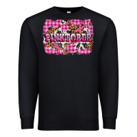 Black pinktober with cancer ribbon Premium Sweatshirt - AdoDesignShop