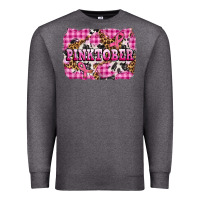 Charcoal Heather pinktober with cancer ribbon Premium Sweatshirt - AdoDesignShop