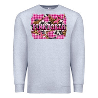 Heather Grey pinktober with cancer ribbon Premium Sweatshirt - AdoDesignShop