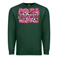 Sports Green pinktober with cancer ribbon Premium Sweatshirt - AdoDesignShop