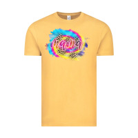 Vintage Mustard Mama Tie dye Leopard Vintage Tee - CowCowDesign