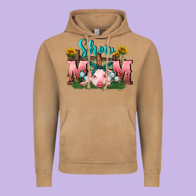 Show Mom Pig Mother's Day Vintage Hoodie Designed By Fadigitalartstudio