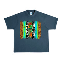Midnight Navy western brushstrokes Urban Heavy Tee - OliviaCreatesArt