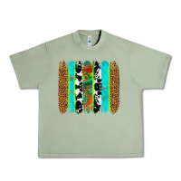 Oil Green western brushstrokes Urban Heavy Tee - OliviaCreatesArt