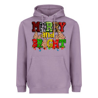 Lavender merry and bright with christmas tree  cakes ado Heavyweight Hoodie - AdoDesignShop
