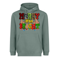 Sage merry and bright with christmas tree  cakes ado Heavyweight Hoodie - AdoDesignShop