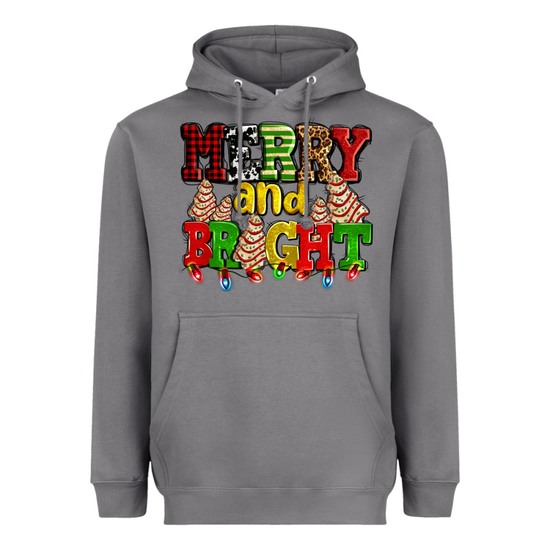 Merry And Bright With Christmas Tree  Cakes Ado Heavyweight Hoodie by AdoDesignShop | Teevron