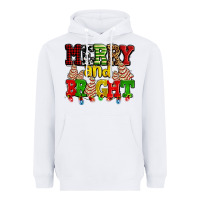 White merry and bright with christmas tree  cakes ado Heavyweight Hoodie - AdoDesignShop