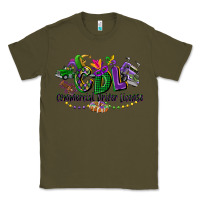 Army Green cdl mardi gras Classic Tee - CowGirlArtShop