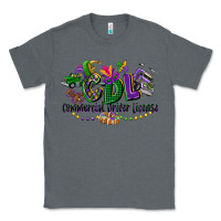 Charcoal Heather cdl mardi gras Classic Tee - CowGirlArtShop