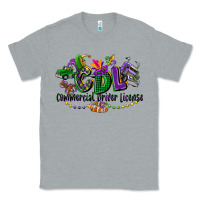 Heather Grey cdl mardi gras Classic Tee - CowGirlArtShop