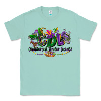 Seafoam cdl mardi gras Classic Tee - CowGirlArtShop
