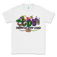 White cdl mardi gras Classic Tee - CowGirlArtShop
