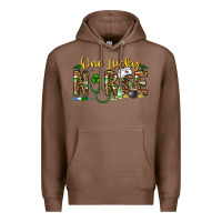 Chestnut one lucky nurse Premium Hoodie - CowhideDigitalArt