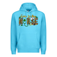 Ocean Blue one lucky nurse Premium Hoodie - CowhideDigitalArt