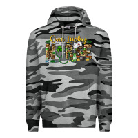 Slate Camo one lucky nurse Premium Hoodie - CowhideDigitalArt